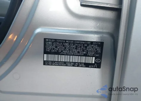 2015 Lexus Is 350 из США, поврежденный, VIN JTHCE1D23F5006059